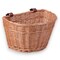 Wickerwise Wicker Front Bike Baskets Universal Handlebar Mount for All Bikes and ages, Ideal for Beach Cruisers, Stationary Bikes, Ebikes, and Road Bikes, Brown with Stylish Faux Leather Straps